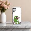 Funny P-Pepe the F-Frog  Phone Case For Samsung S25,S24,S21,S22,S23,S30,Ultra,S20,Plus,Others Soft Black Case