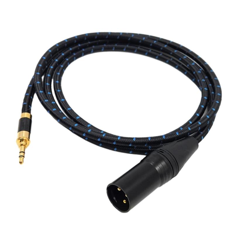 Reliable 3.5mm to XL Wire with Reinforced PVC Braiding Advanced Patches Cable Clear & Smooth Sound for Music Playbacks
