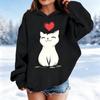 Girls Long Sleeve Hoodie with Christmas Print, Casual Pullover Sweatshirt for Everyday Wear