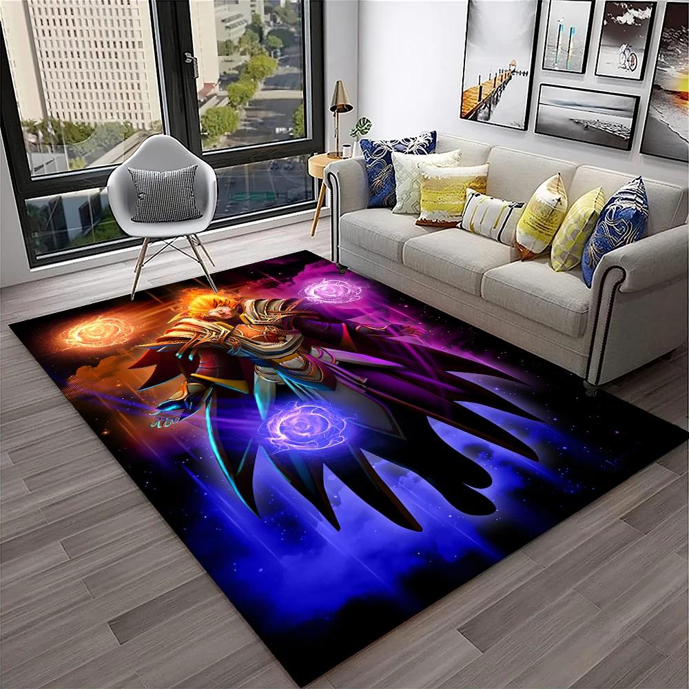 3D Klassiker Spiel Dota2 Gamer HD Teppich für Zuhause Wohnzimmer Schlafzimmer Sofa Fußmatte Dekor, Kinder Spielbereich Teppich Rutschfeste Bodenmatte