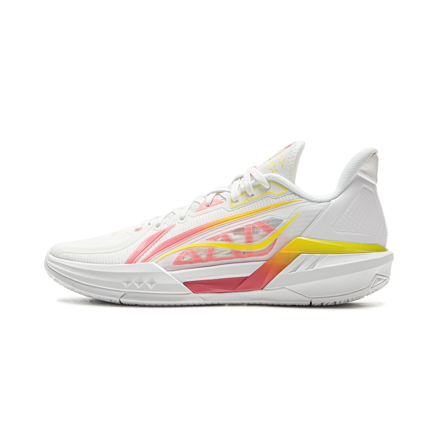 

LINING Light Speed 3 Basketball Shoes Men s Low top White Pink