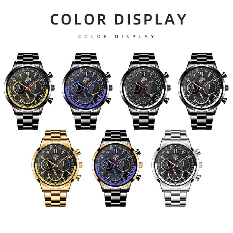 Fashion Business Kalender Herrenuhr Edelstahl Uhr