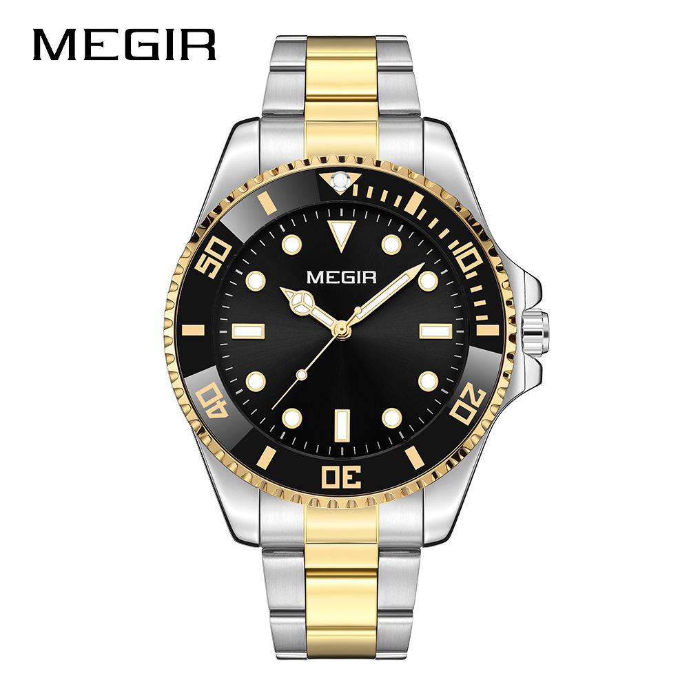 Watch Men'S Steel Belt Watch Luminous Quartz Business Watch 1090