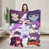 Frieren Anime Flannel Blanket  Funny Throw Blankets for Home Hotel Sofa  xcm Rug Piece