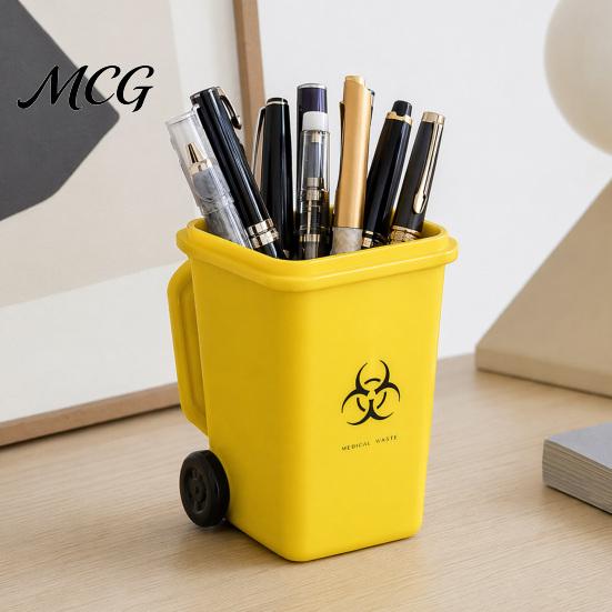 Trash Can Style Mug with Lid Funny Bin Ceramic Lid, Novelty Garbage Drinking Tea Cup Educational Handle, Recycling Coffee Mug, Gag Gifts for
