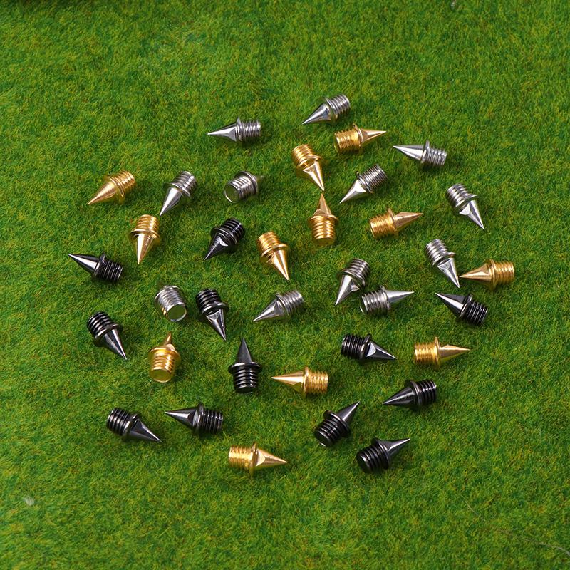 12Pcs Track Field Needle Silver/Gold/Black Camping Running Shoe Spikes Track Field Needle Outdoor Tools Replacements Parts