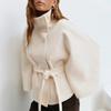 Damen Vintage Casual Einfarbig Druck Herbst Winter Langarm Jacken & Mäntel