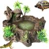 Creative Reptile Dish Artificial Pets Feeding Plate Easy-to-clean Decoration Landscaping  Fish Tank