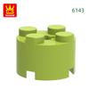 Non-Toxic 98Pcs/Lot 6143 3941 Cylindrical Block Moc 2X2 Parts Compatible With Arc-Shapes Brick Diy Children'S Assembly Toys Gift Box