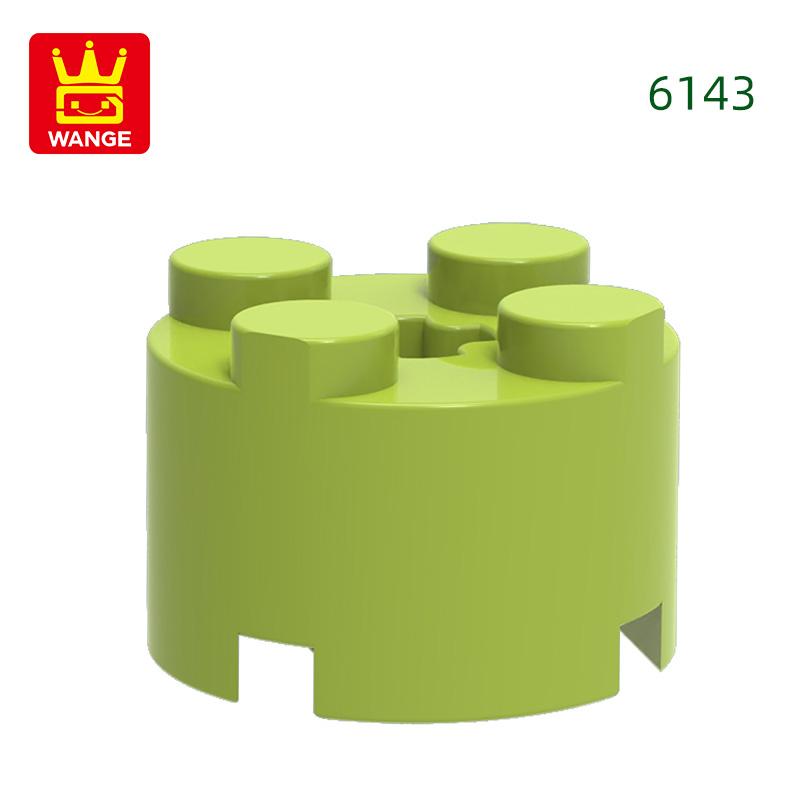 Non-Toxic 98Pcs/Lot 6143 3941 Cylindrical Block Moc 2X2 Parts Compatible With Arc-Shapes Brick Diy Children'S Assembly Toys Gift Box