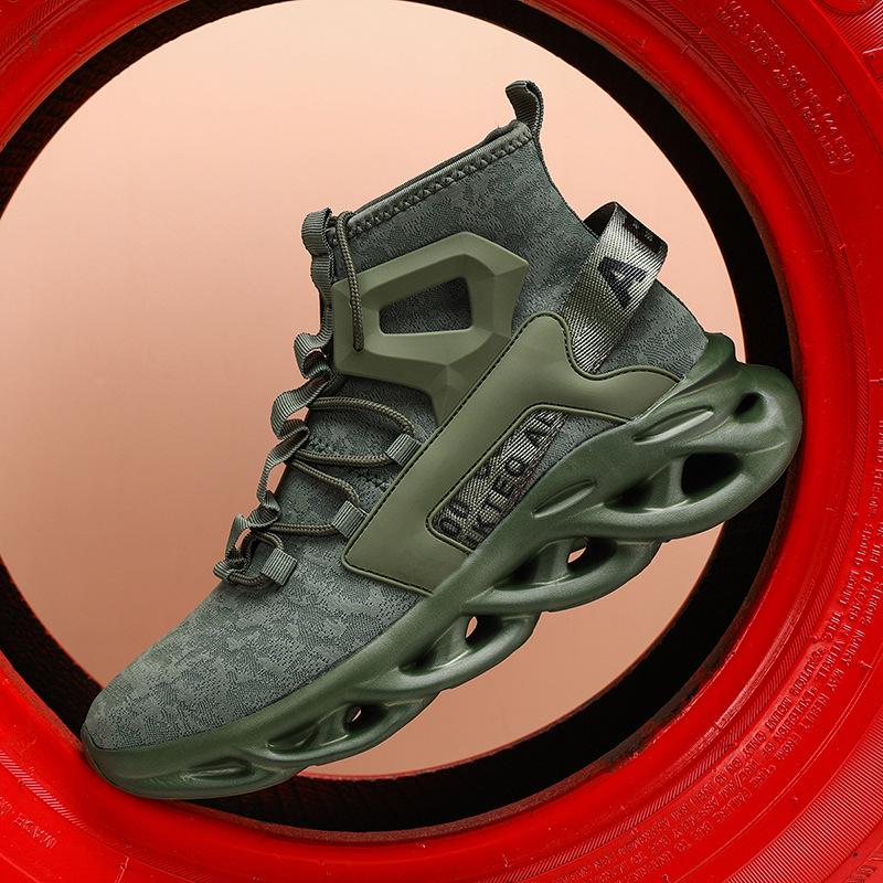 Mode lässige Herrenschuhe atmungsaktive Mesh-Laufschuhe Jugend Twist-Sohle große Größe leichtgewichtige Sportschuhe für Herren