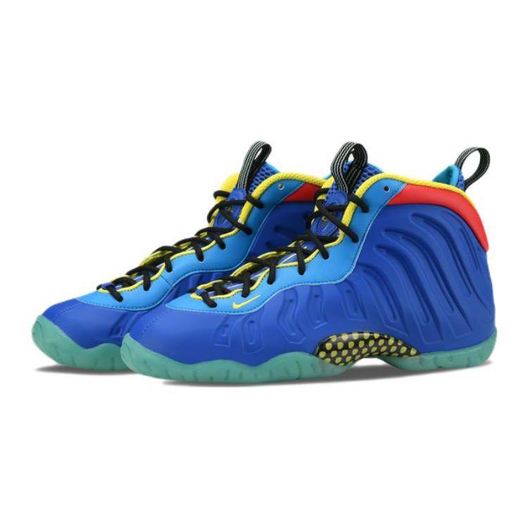 Nike Little Posite One GS Multi-Color Kids Sneakers Blue Game-Royal Laser-Blue DQ0376-400