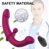 Erotic Sextoys Strapless Strapon Dildo Vibrator Lesbian Strap-on Penis Pegging Double Ended Dildo Adults Sex Toys for Women Vibration