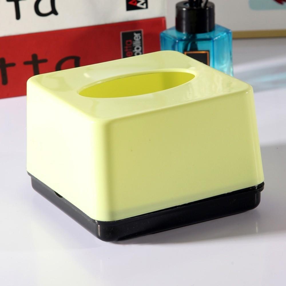 Square Napkin Holder Solid Color Tissue Case New Tissue Box  Home Use