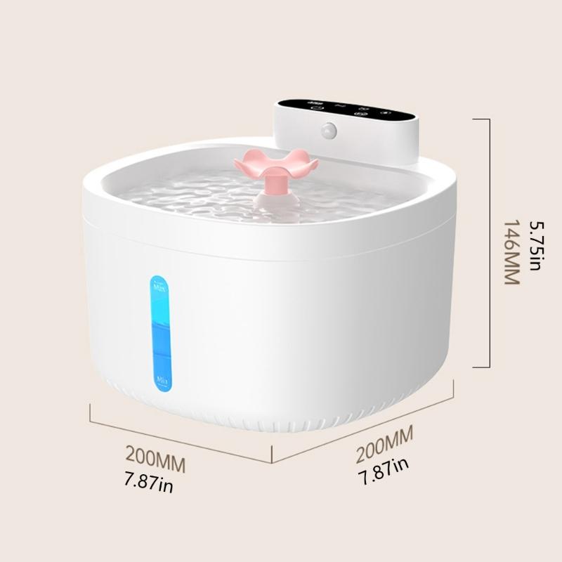 3 Liter Pet Drinking Station for Household Cats and Small Dogs, Automatic Water Dispenser with Circulating Water and ABS Body for Home Use