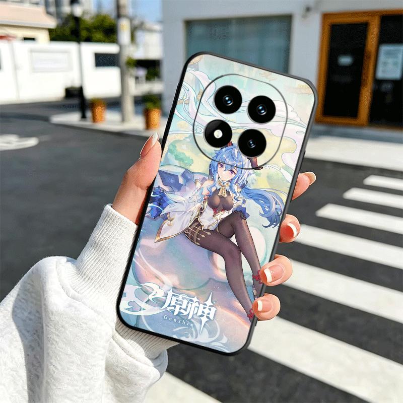 Мягкий чехол для телефона Genshin Impact Гань Юй для Xiaomi Redmi Note 12 13 14 15 Pro Plus 11 12S 11S 11T 10 4G Черная задняя крышка Redmi Note 13 Pro 5G