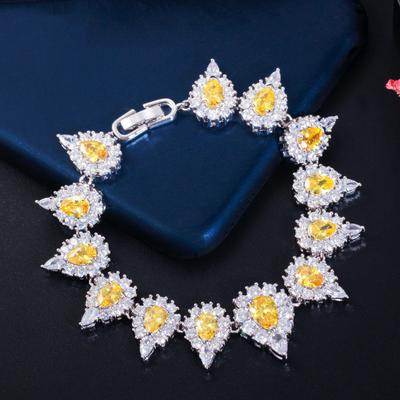 Light Luxury Full Diamond Zircon Popular Jewelry Women'S Electroplated Platinum Bracelet Bracelet