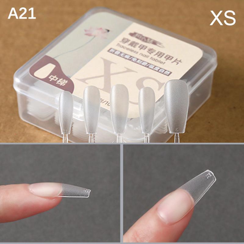 100Pcs/Box False Nails Press On Nails Coffin Artificial Nails Clear Fake Nail Tips For Extension Manicure Tool