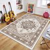 Vintage Persian Pattern Area Rug Soft Durable Non Slip Washable Floor Mat for Living Room Bedroom Dorm Apartment Home Decor