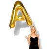 32-Inch Shiny Gold Alphabet Foil Balloons for Weddings & Birthdays