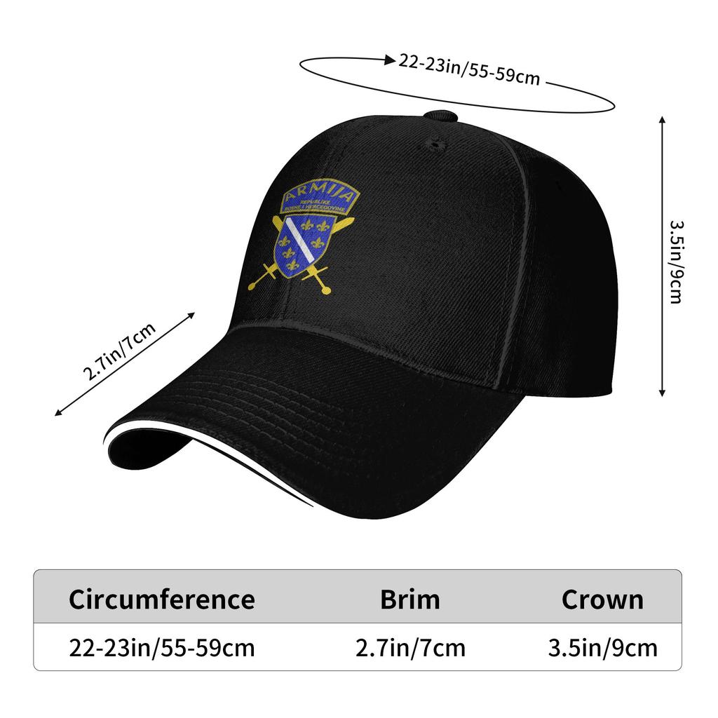 Armija Bosna i Herzegovina BiH Bosnia Version 2 Sport Baseball Caps Women Men  High-end Female Beach Sunscreen Hats Snapback Cap