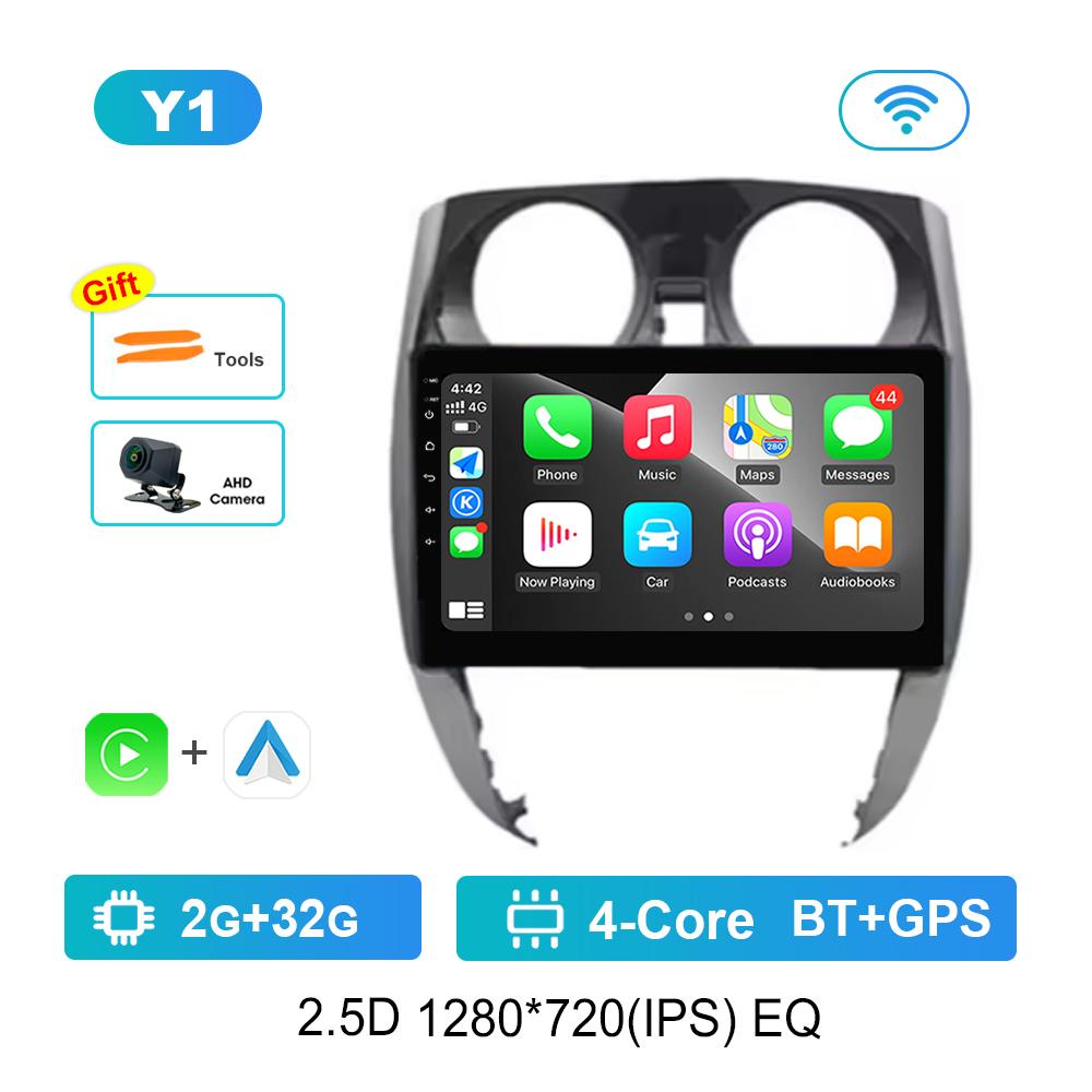Car Radio Multimedia Player 10.1 Inch for Nissan Note 2 E12 2012 - 2021 Android OS 4G DSP Stereo Navi GPS Touch Screen Bluetooth