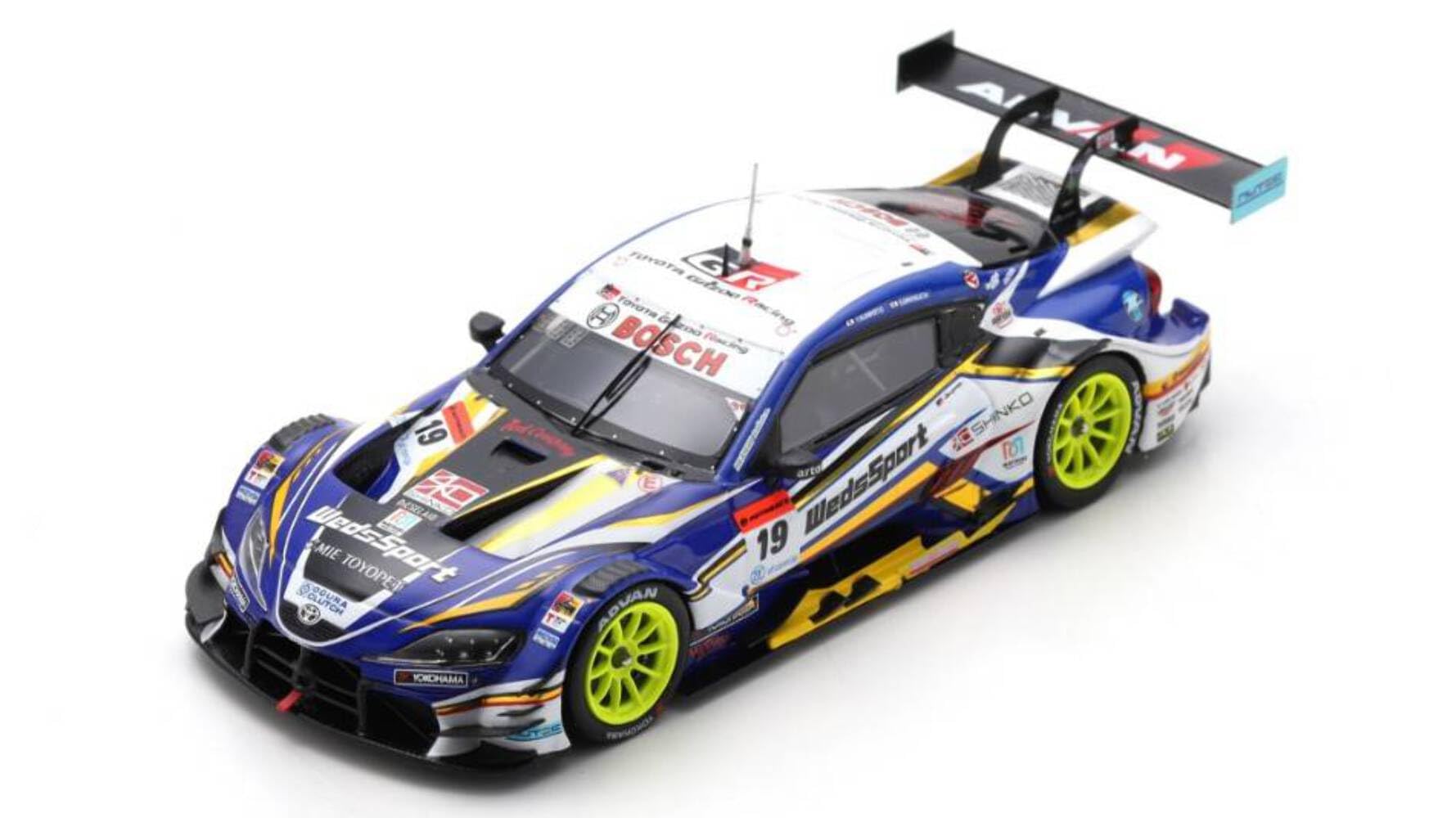 

Spark WedsSports Advan GR Supra TGR BANDOH 2022 Super GT GT500 Юсуке Сакагучи 1/43 #19 Кунимото/Харуна