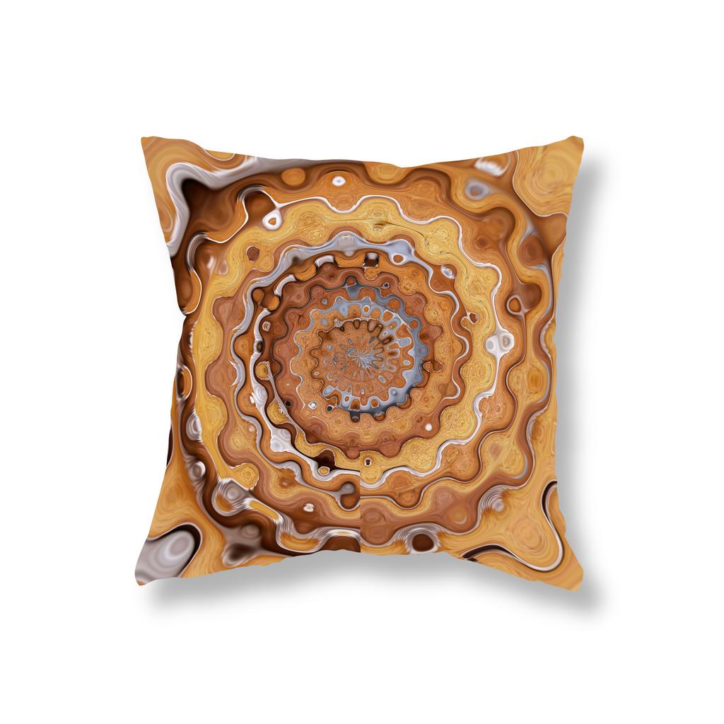 Psykedelisk Geometrisk Mandala Trykk Pynteputetrekk Sofadekor Rom Nattbord Kontor Spillstol Putetrekk Hjemmedekor