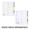 Marbig 5 Tab Dividers (Coloured)