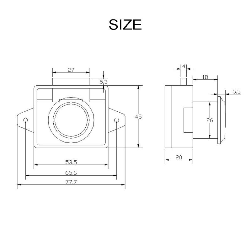 Camper Car Push Lock 20mm RV Caravan Boat Motor Home Cabinet Drawer Latch Button Locks For Furniture Hardware Door Lock
