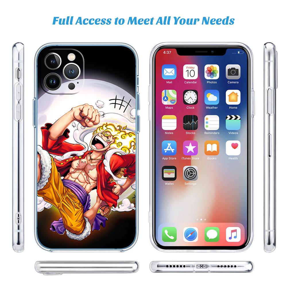One Piece Luffy Nami Transparent Phone Case for Motorola Moto Edge 20 30 40 50 S30 Fusion Ultra Pro Neo Lite + G200 G23