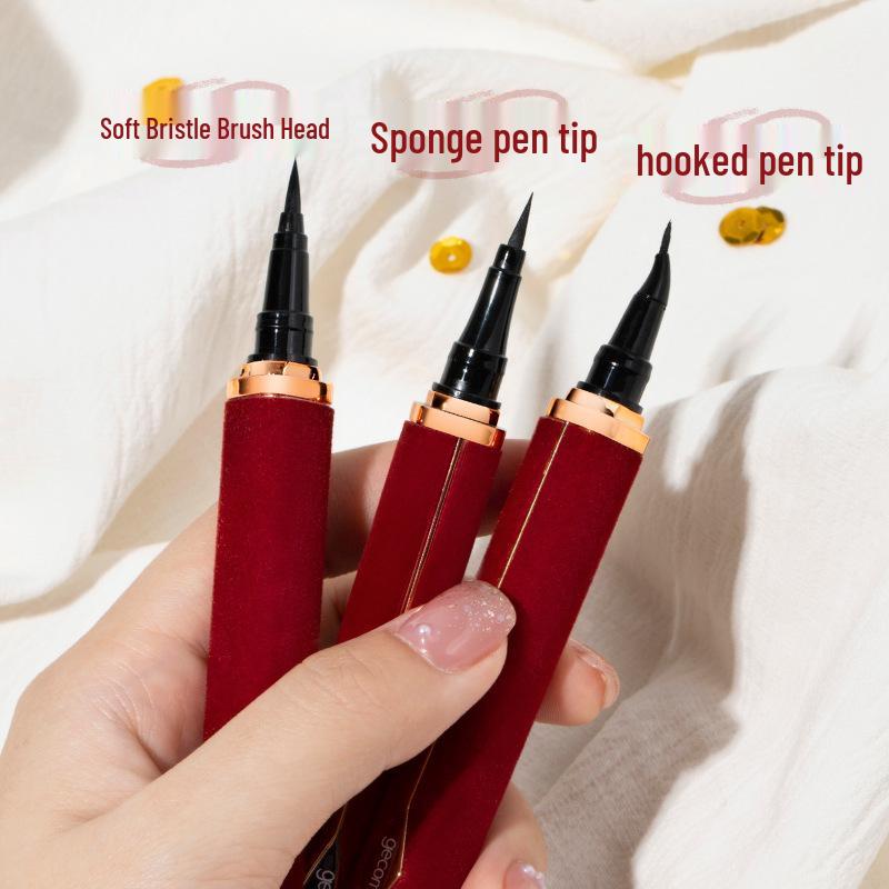 Red Velvet Long-lasting Waterproof Eyeliner: Smudge-proof, Quick-dry, Easy Apply for Beginners.