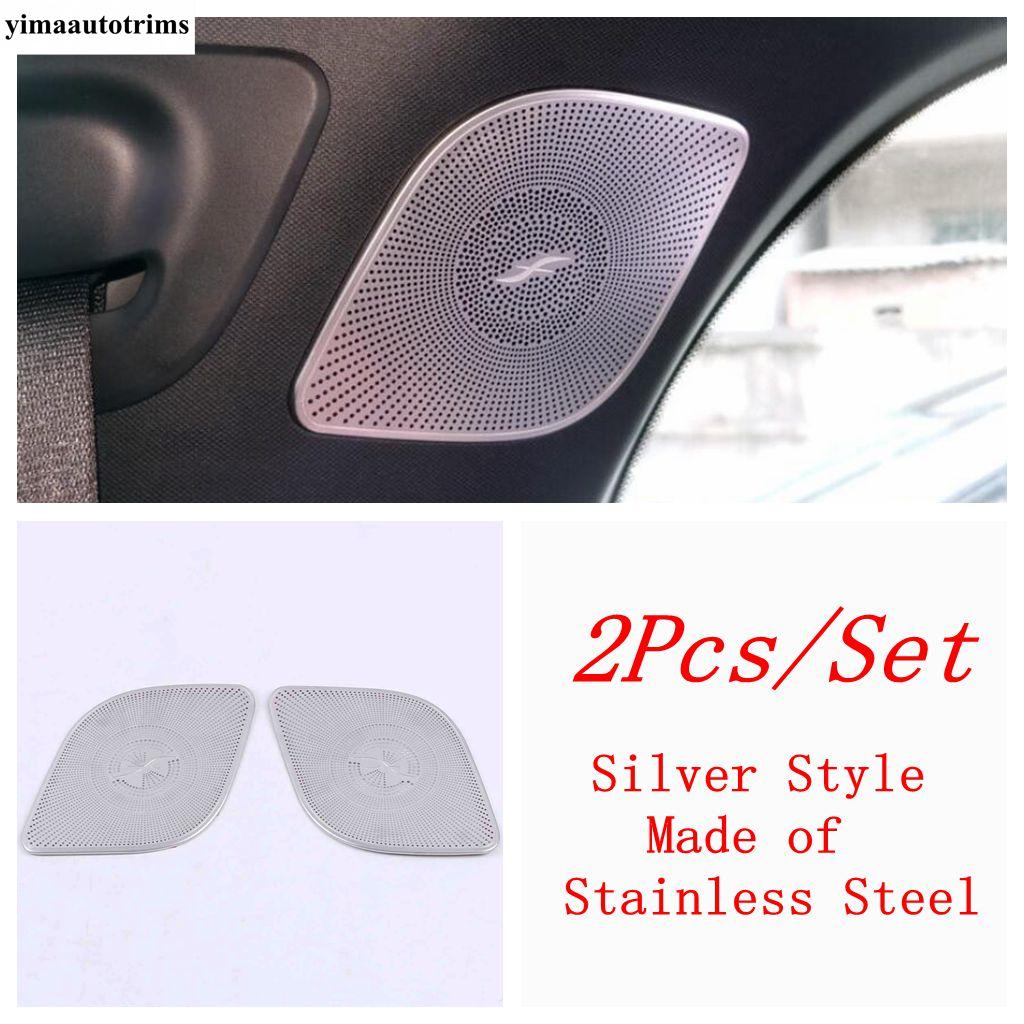 

Door Window C Pillar Audio Speaker Tweeter Frame Cover Trim For Mercedes-Benz GLB 180 200 X247 - 2024 Accessories Interior Silver Style