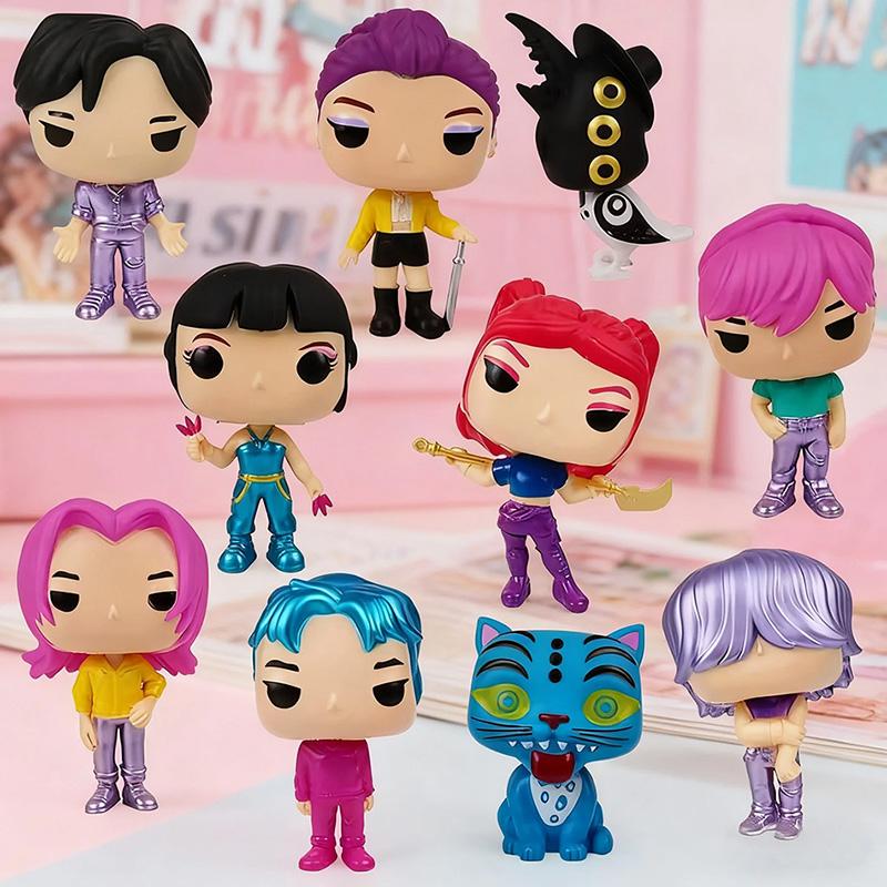 10 Style Kpop Demon Hunters Anime Figure Toys Cute PVC Movable Joints Action Figure Model Dolls Kid Birthday Decoration Toy Gift