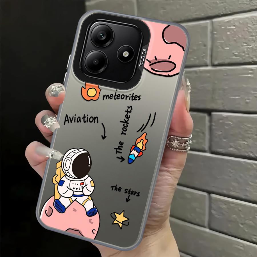 Cartoon Astronaut Back Phone Cover Case for Xiaomi Mi 11 Lite 13T 12T Pro