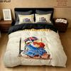Paddington Bear Bedding Quilt Set Quilt Cover Pillowcase Home Decoration Birthday Gift (1 * duvet cover + 2 * pillowcase, without core)