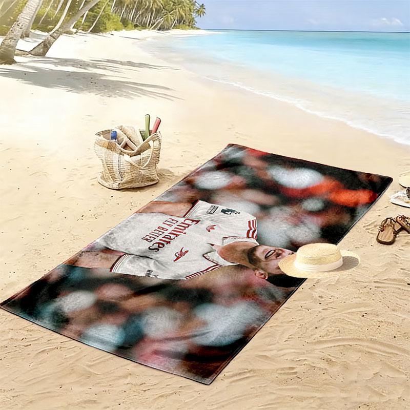 Rice Print Beach Towel, Large Soft Quick Dry Towel for Beach Camping Swimming