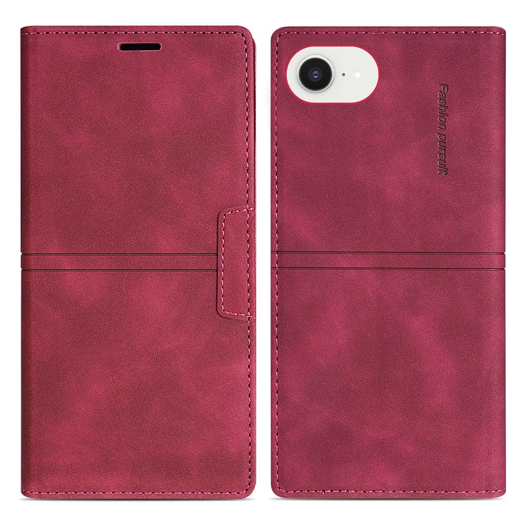 Für iPhone 16e Brieftaschen-Hülle Magnetverschluss Leder Handyhülle