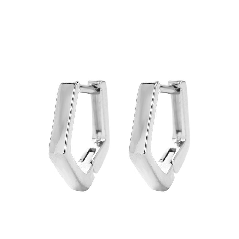 Earrings That Do Not Need To Be Removed When Sleeping Sterling Silver Simple Small Earrings Femininity Ear Buckles Personalized Geometric Earrings