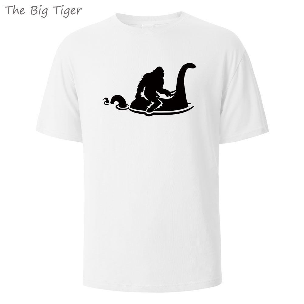 Dinosaur Printed Minimalist Cotton Crew Neck T Shirt Comfortable Fit Lightweight Fabric Unisex Casual Wear Mens Tshirt Fashion