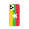 Phone Case – Flag of Myanmar – Compatible iPhone 12 Pro – Soft Case – Resistant and Shockproof - Silicone - Pixelforma