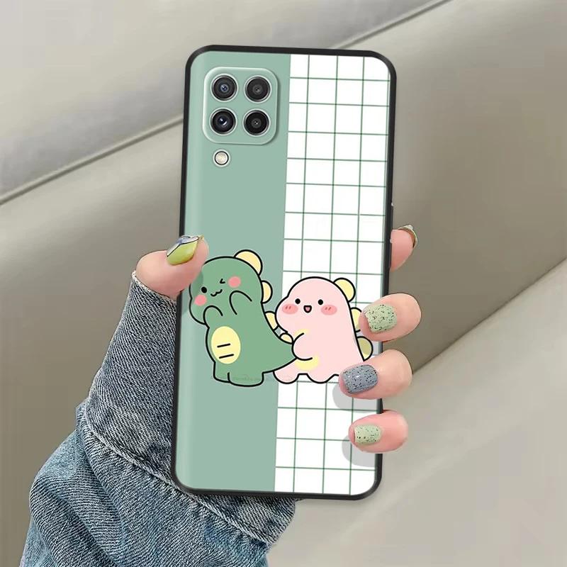 For Samsung Galaxy A12 Case Soft Love Heart Soft Liquid Silicon Back Covers For Samsung A12 Case GalaxyA12 A 12 Protection Shell