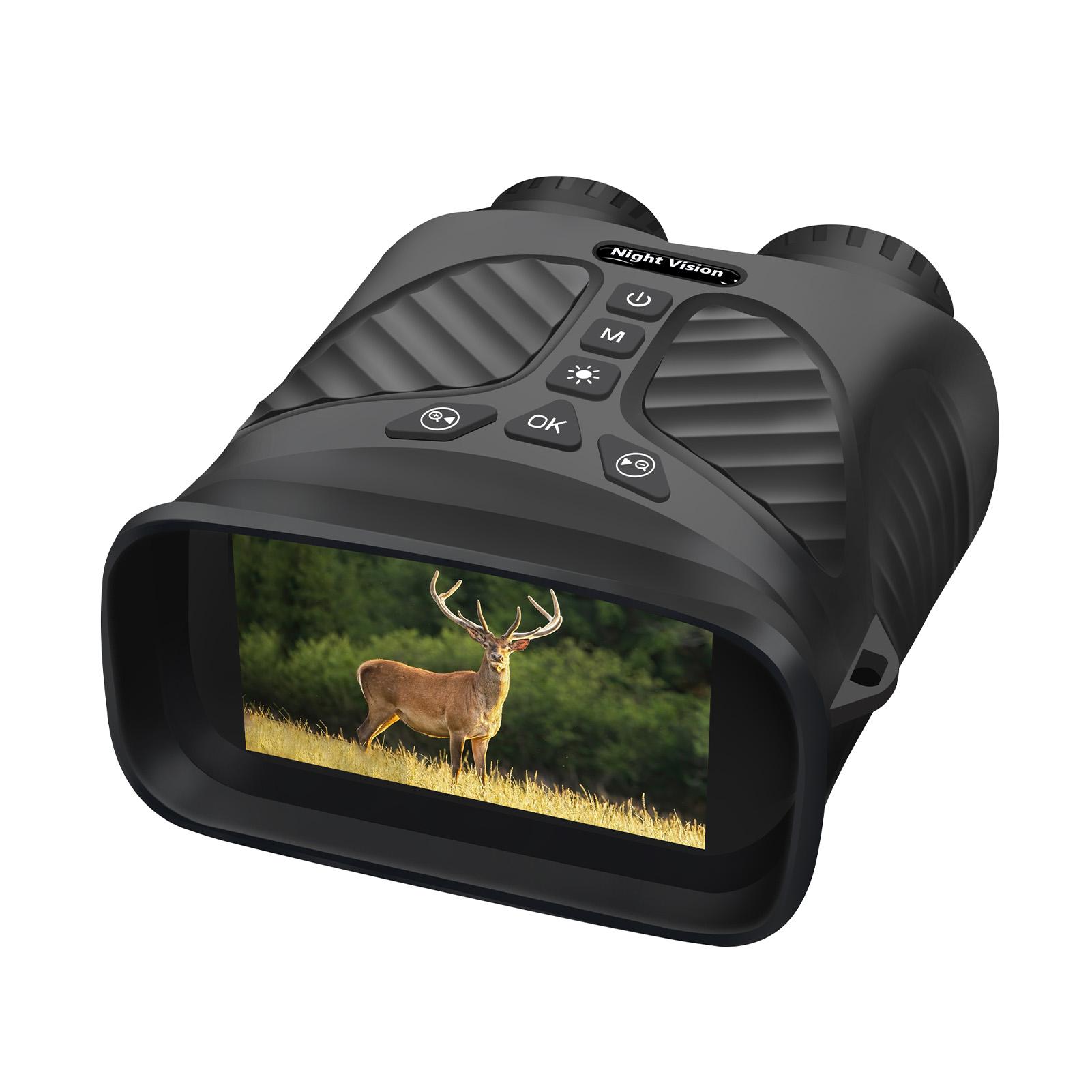 

Бінокль Камера Інфрачервоне нічне бачення 2,5K 10-кратне оптичне збільшення 3 IPS екран Інфрачервоне освітлення чорний