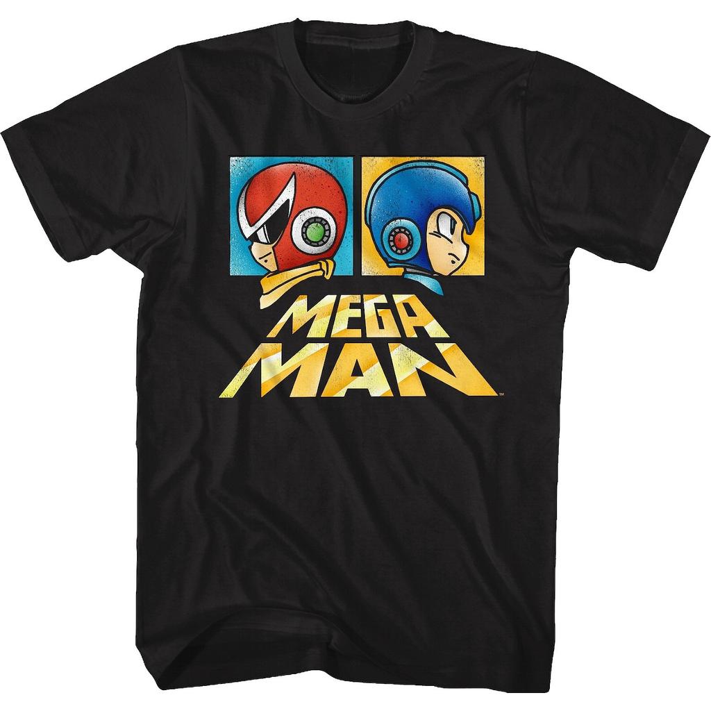 1987 Mega Man Rockman Retro Japanisches Spiel Arcade Herren Schweres Kurzarm-T-Shirt