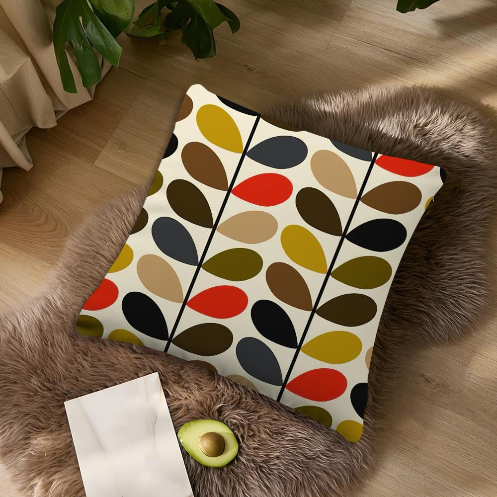 Aesthetic Art OOrla Kiely Flower Stem cushion cover Living Room Accent Couch Back Support Square  Nap Companion P 30x30 cm
