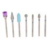 7pcs Nail Drill Bit Set Stainless Steel Portable Professional Fast Removal Nail Grinding Bits