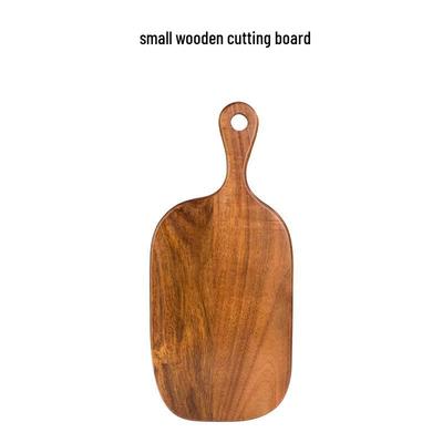 ZISIZ Paddle Shaped Handle Cutting Board with Tray