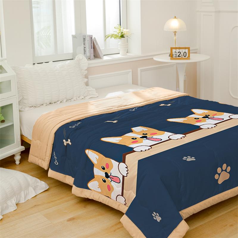 YanYangTian Summer Thin Quilt Comforter Soft Air Conditioning Four-season Quilt/Duvet/Blanket Bed Duvets 150 Single Bed Quilt
