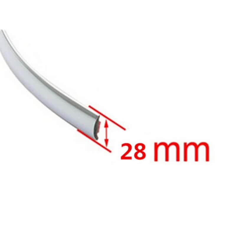 5M Exterior Car Chrome Body Strip Bumper Auto Door Protective Moulding Styling Trim