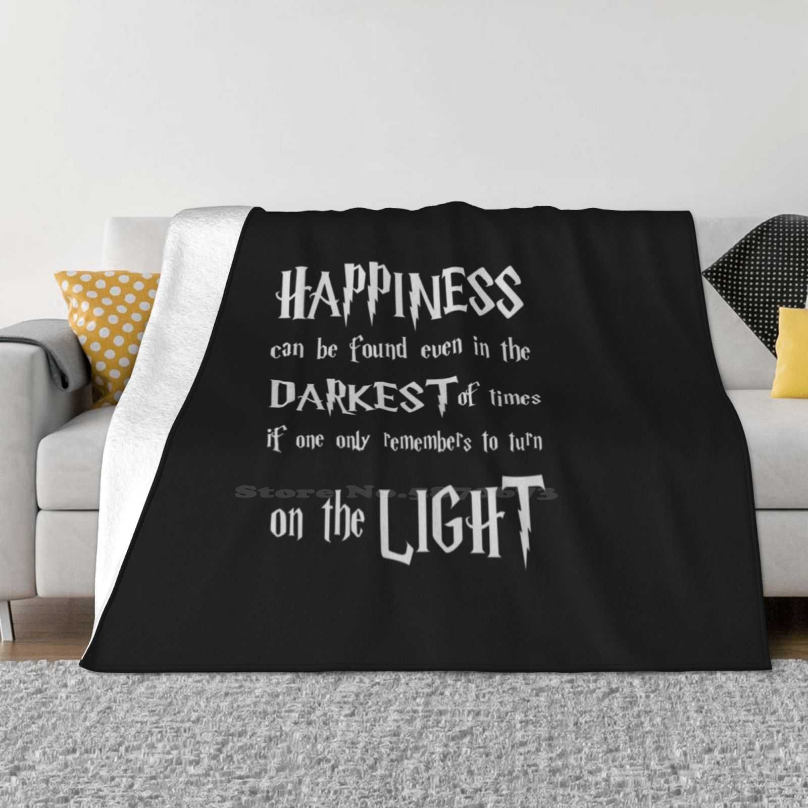 Happiness Can Be Found Best Selling Room Household Flannel Blanket Happiness Can Be Found Even In The Darkest Of Times If One 30x40in